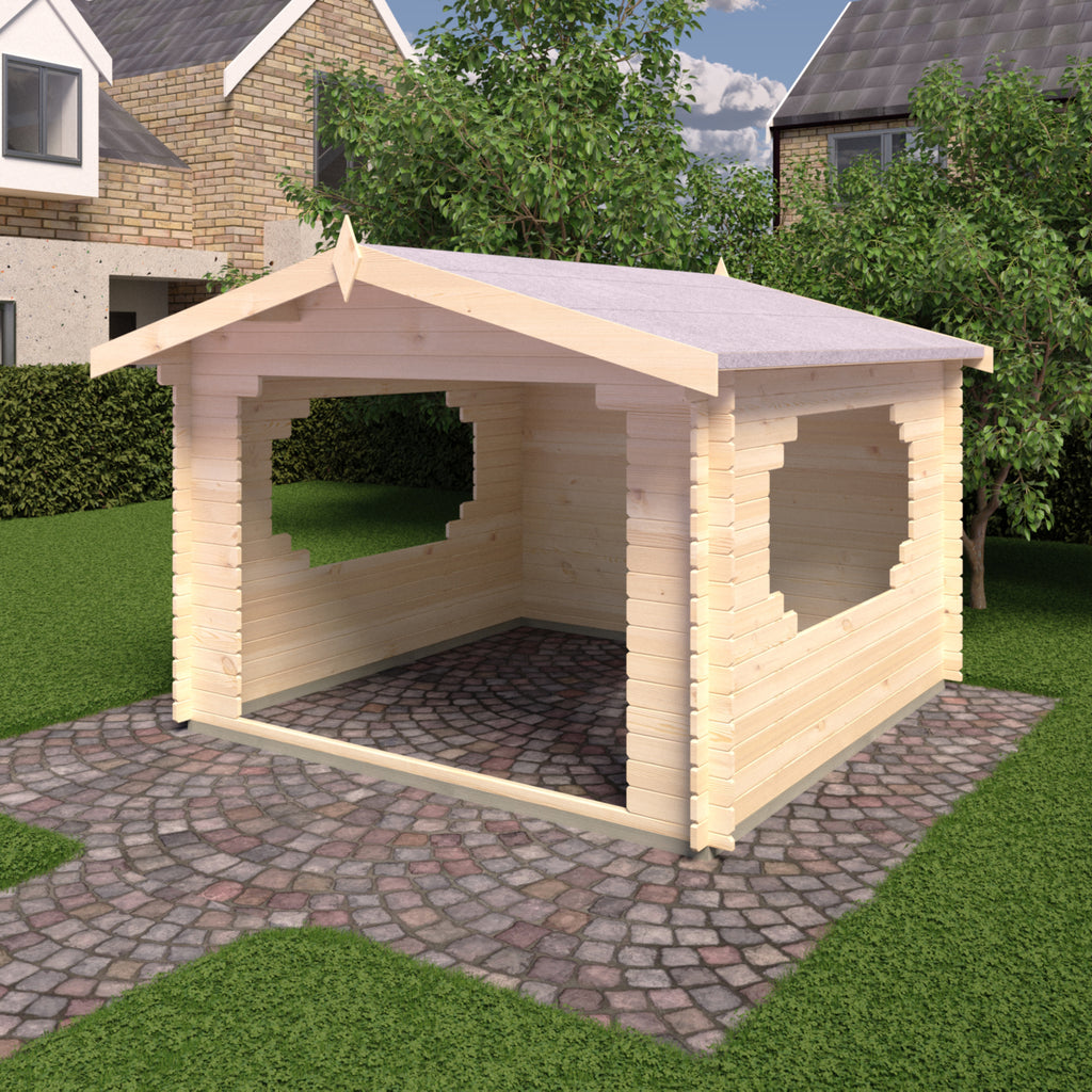 Shire Bere log cabin 11x11 – exterior view