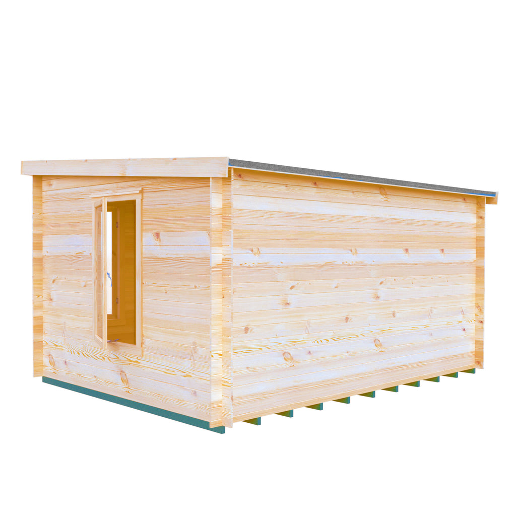 Shire Emneth 19mm log cabin 10x13 – exterior view
