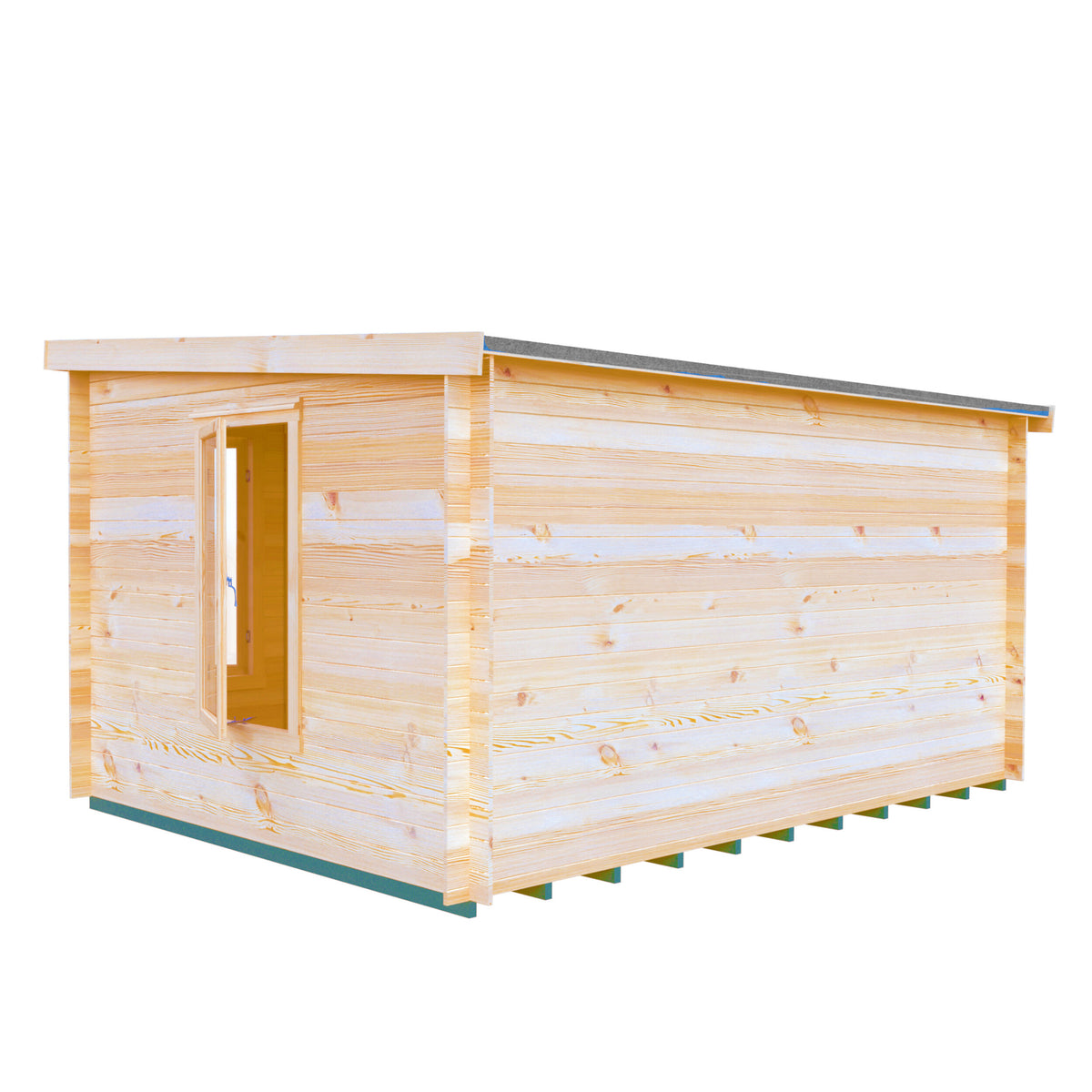 Shire Emneth 19mm log cabin 10x13 – exterior view