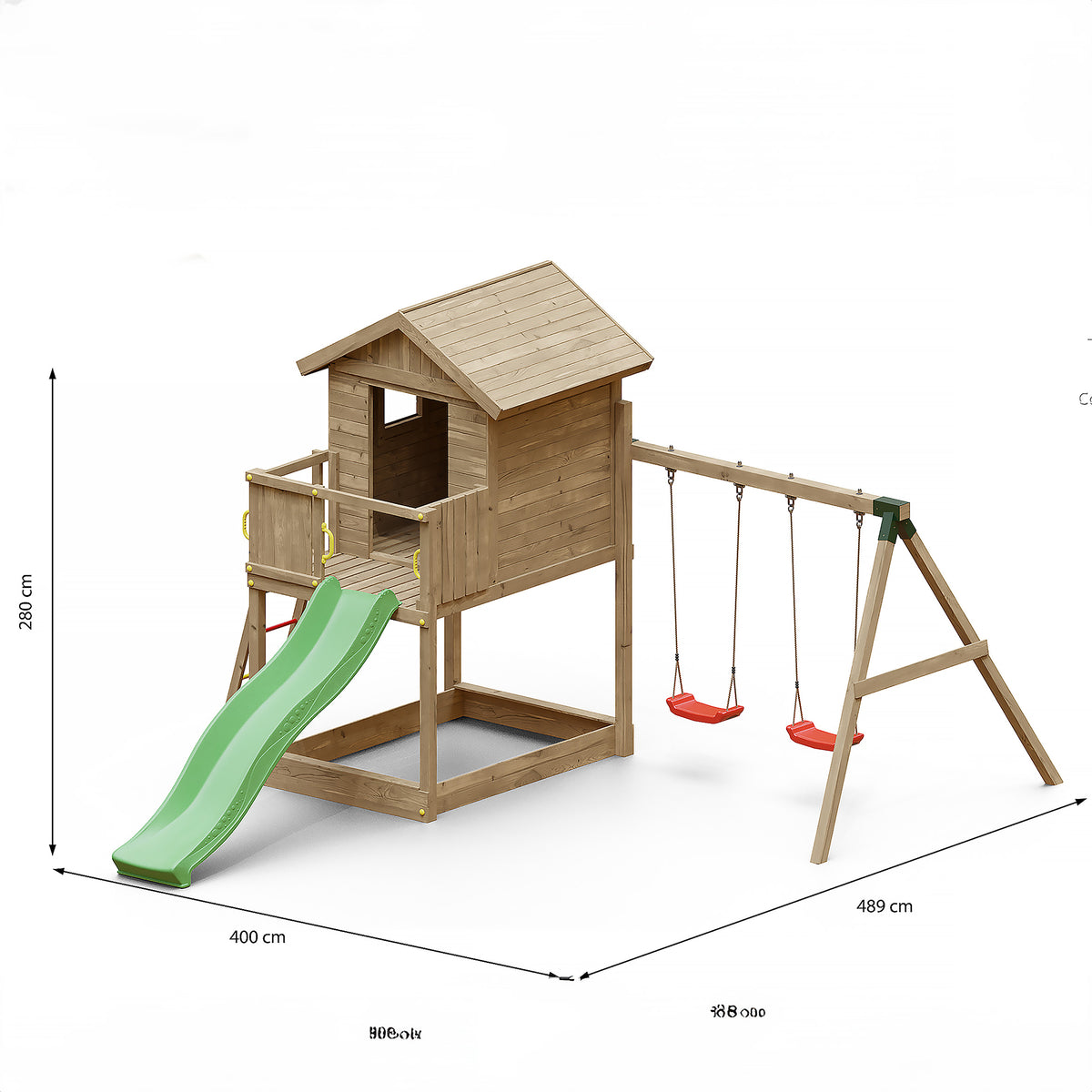 Shire Galaxy climbing frame – alternative view