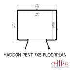 Shire Haddon summerhouse 7x5 pent – alternative view