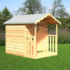 Shire Hide playhouse 4x4 with verandah – alternative view