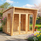 Shire Highclere summerhouse 8x6 – front view