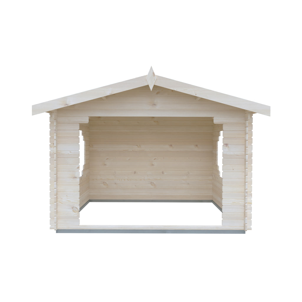 Shire Bere log cabin 11x11 – exterior view