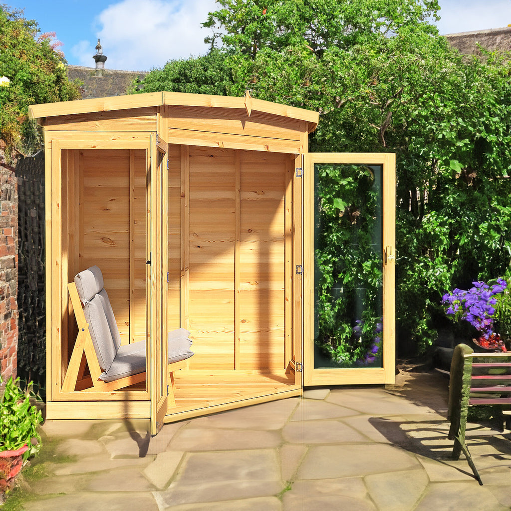 Shire Barclay corner summerhouse 6x6 – front view