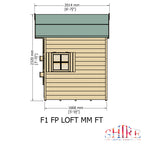 Shire Loft playhouse 8x6 – alternative view