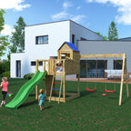 Shire Treehouse climbing frame – front view