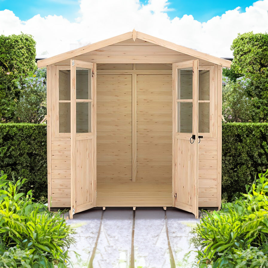 Shire Haddon summerhouse 7x5 apex – alternative view