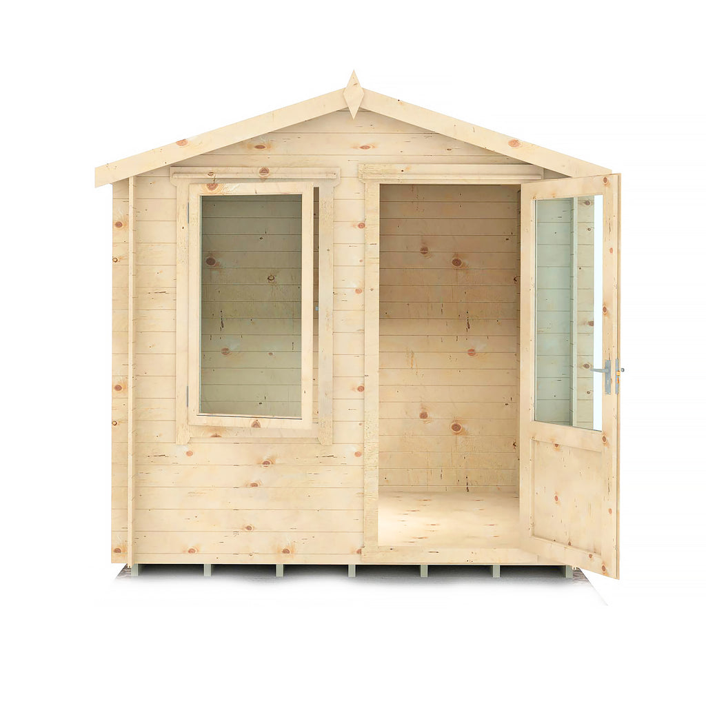 Shire Peckover 19mm log cabin 8x8 – exterior view