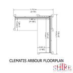 Shire Clematis Corner arbour – alternative view