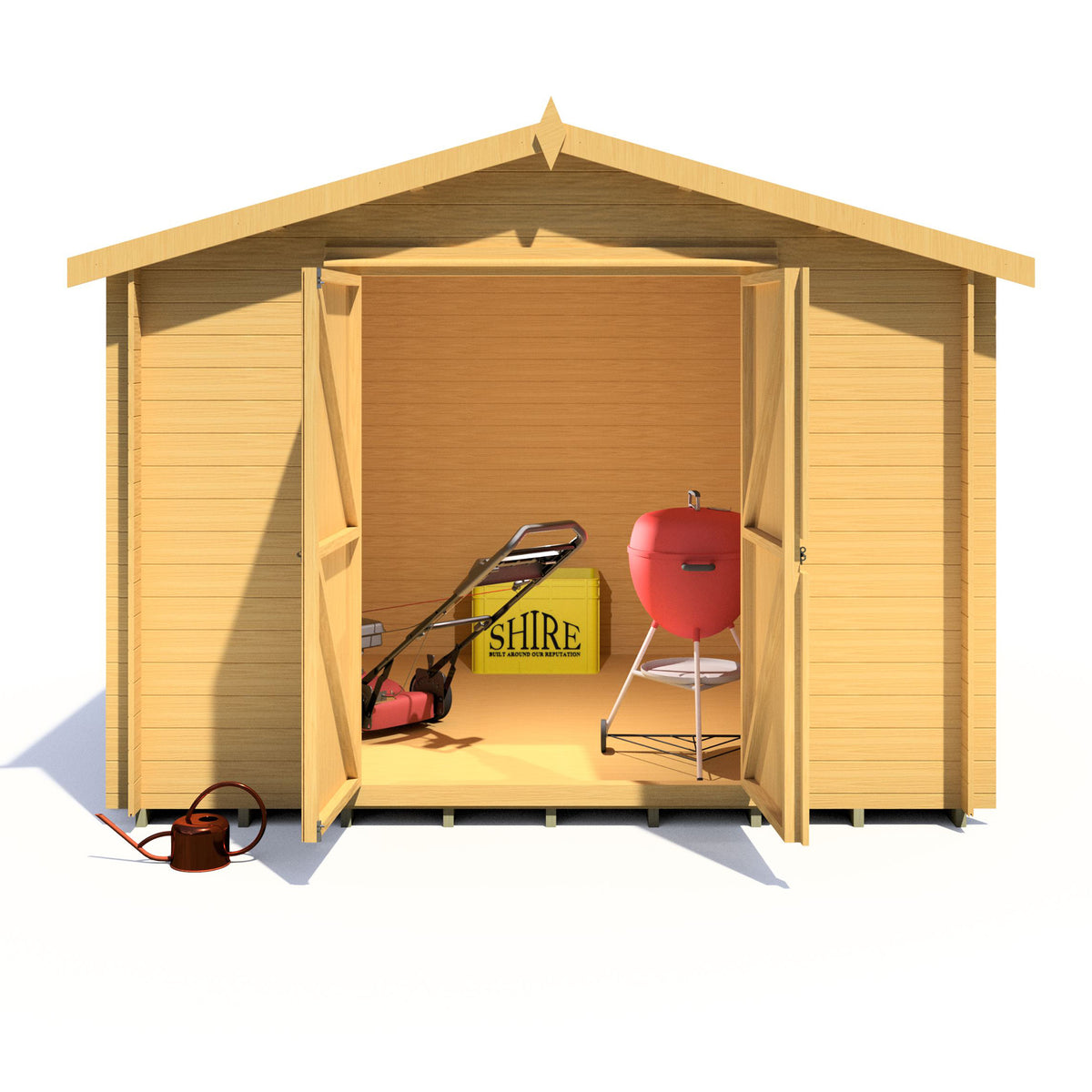 Shire Bradley 19mm log cabin 10x10 – exterior view