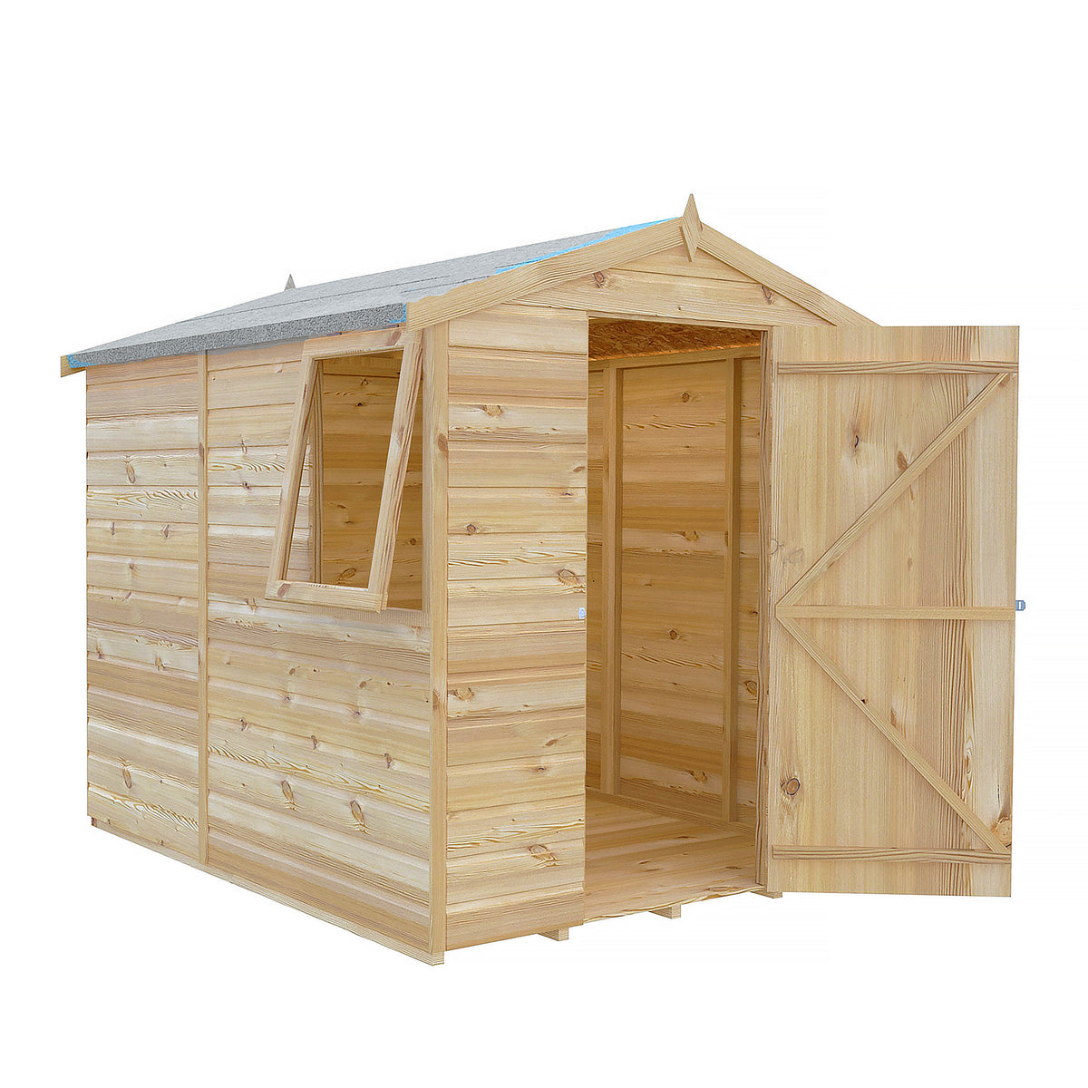 Shire Shiplap Apex Shed 7ft x 5ft – view