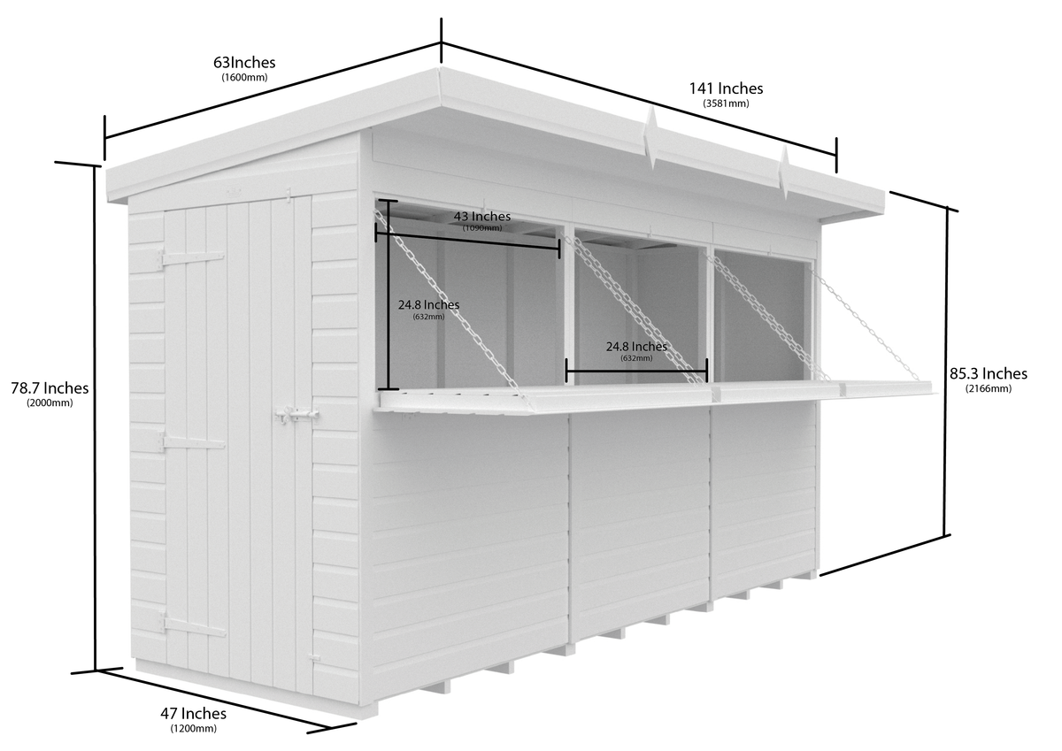 12x4 dimensions