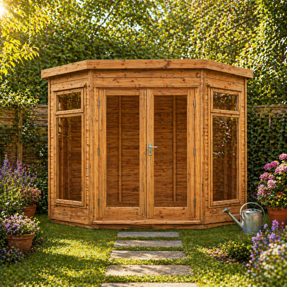 Sovereign Devon – front view in the garden