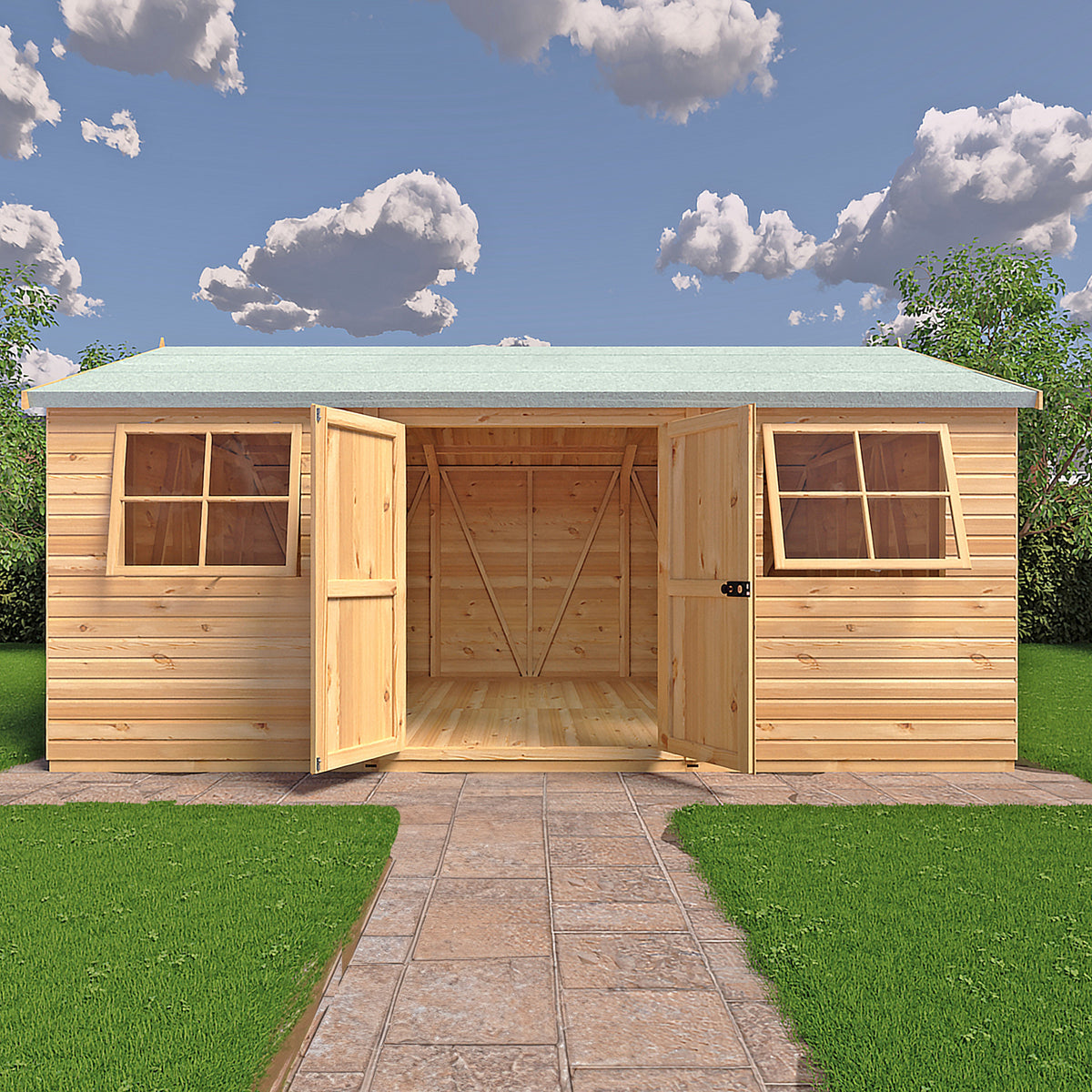 Shire Mammoth workshop 10x15 – front view