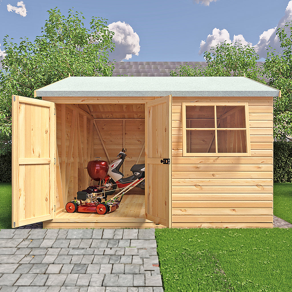 Shire Mammoth workshop 10x10 – front view