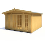 Shire Epping 28mm log cabin 12x12 – exterior view