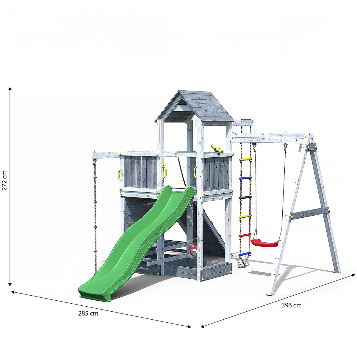 Shire Activer climbing frame – alternative view