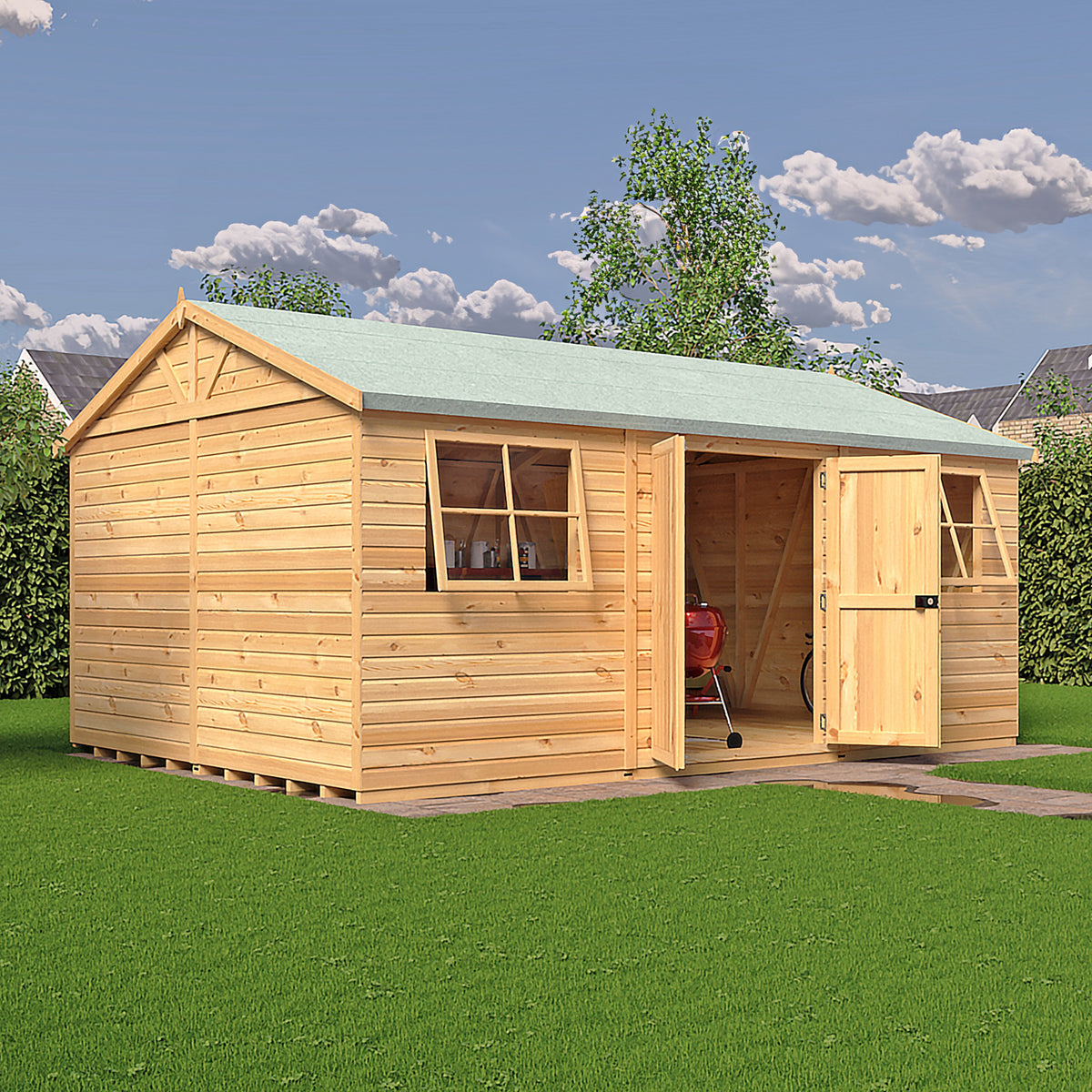 Shire Mammoth workshop 12x18 – front view