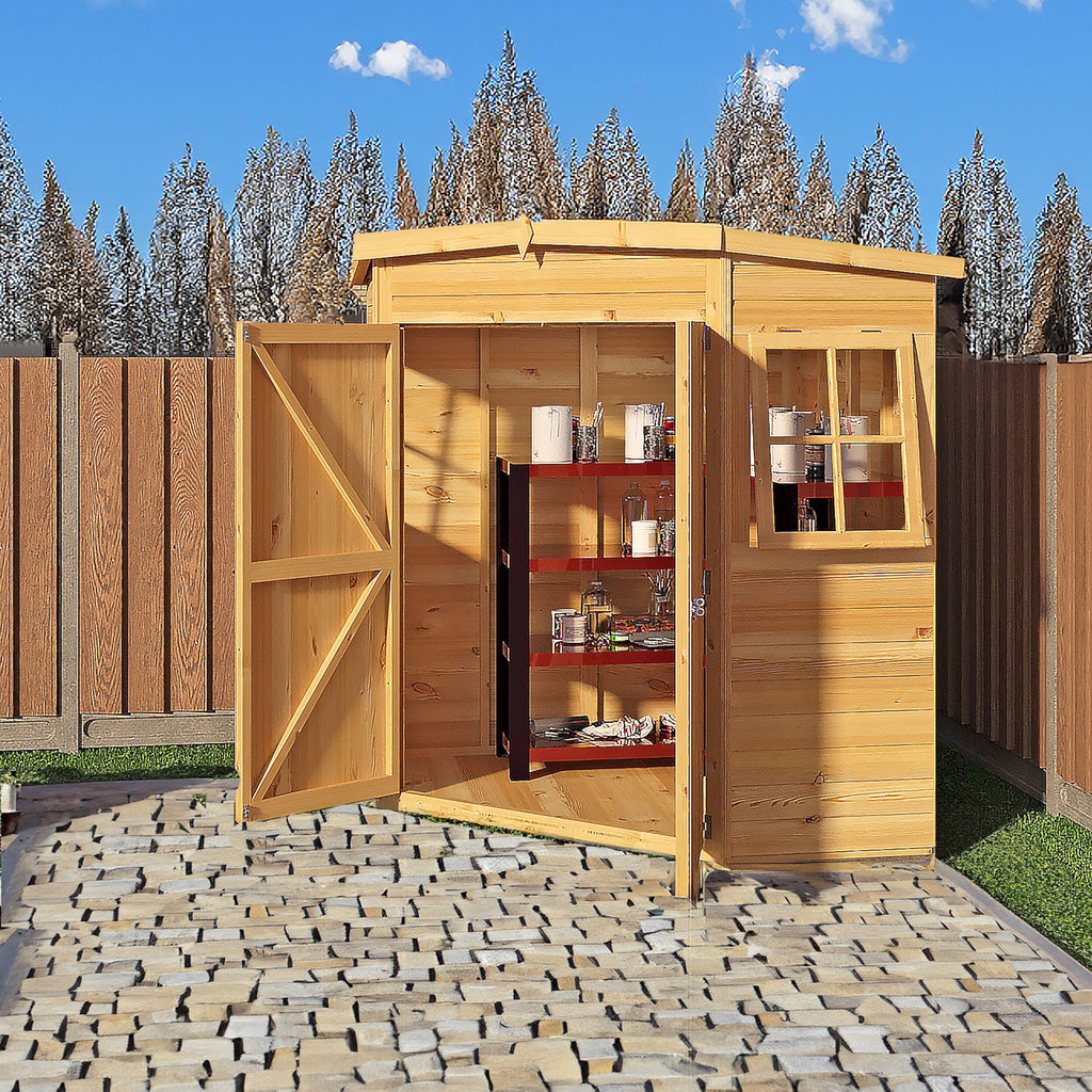 Shire Corner Shed 6ft x 6ft – front view