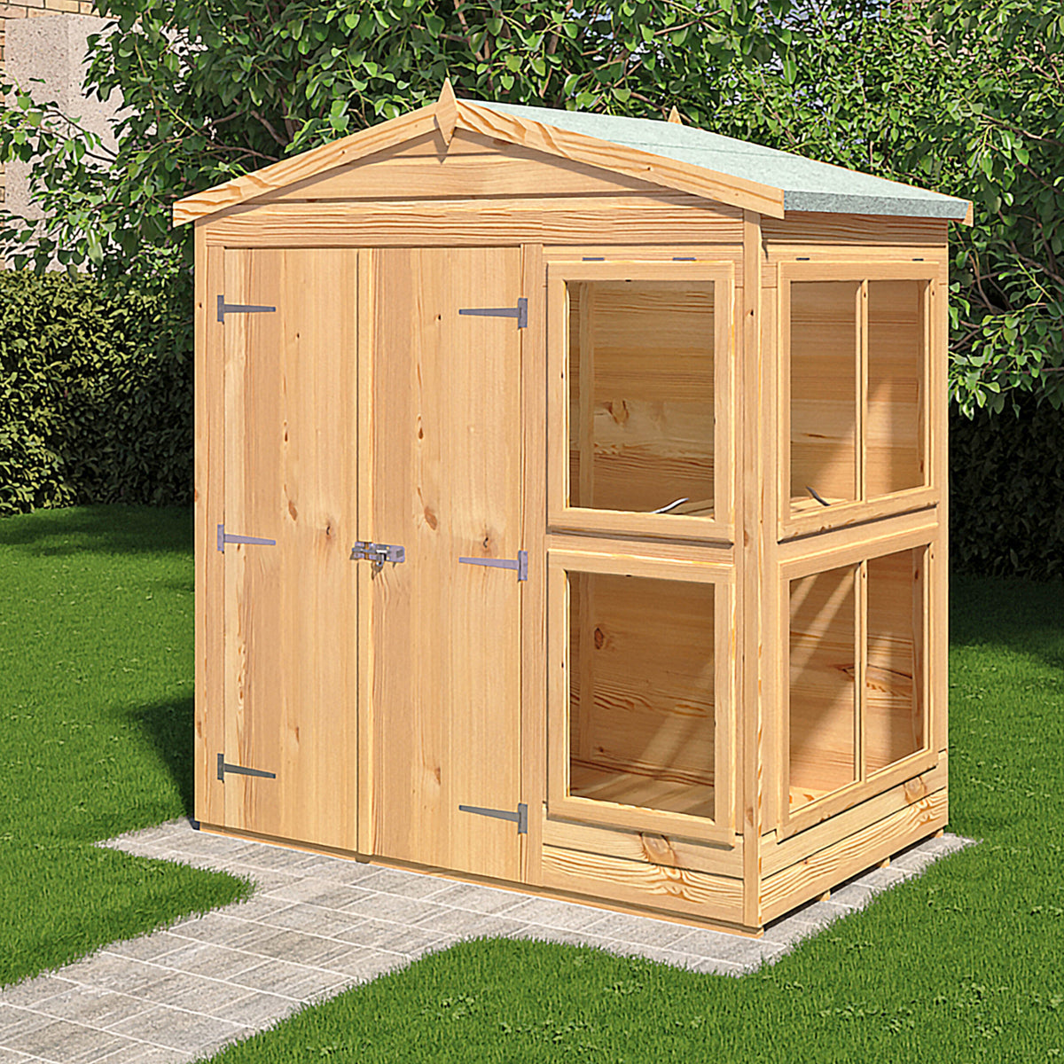 Shire Sun Hut Potting Shed 6ft x 4ft – front view