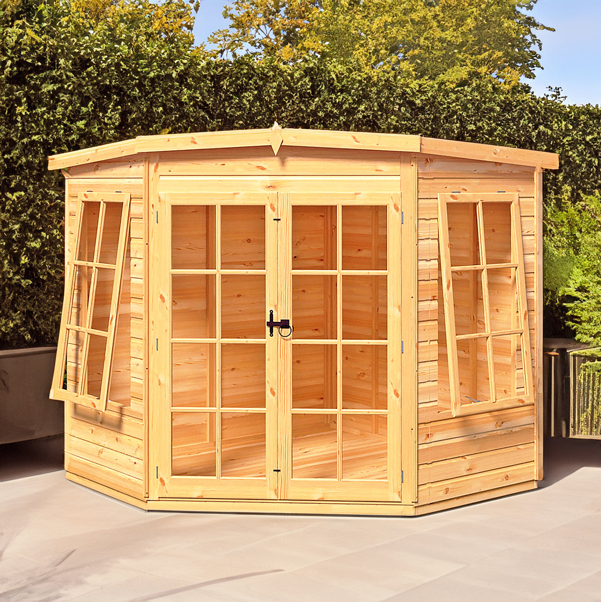 Shire Hampton corner summerhouse 7x7 – alternative view