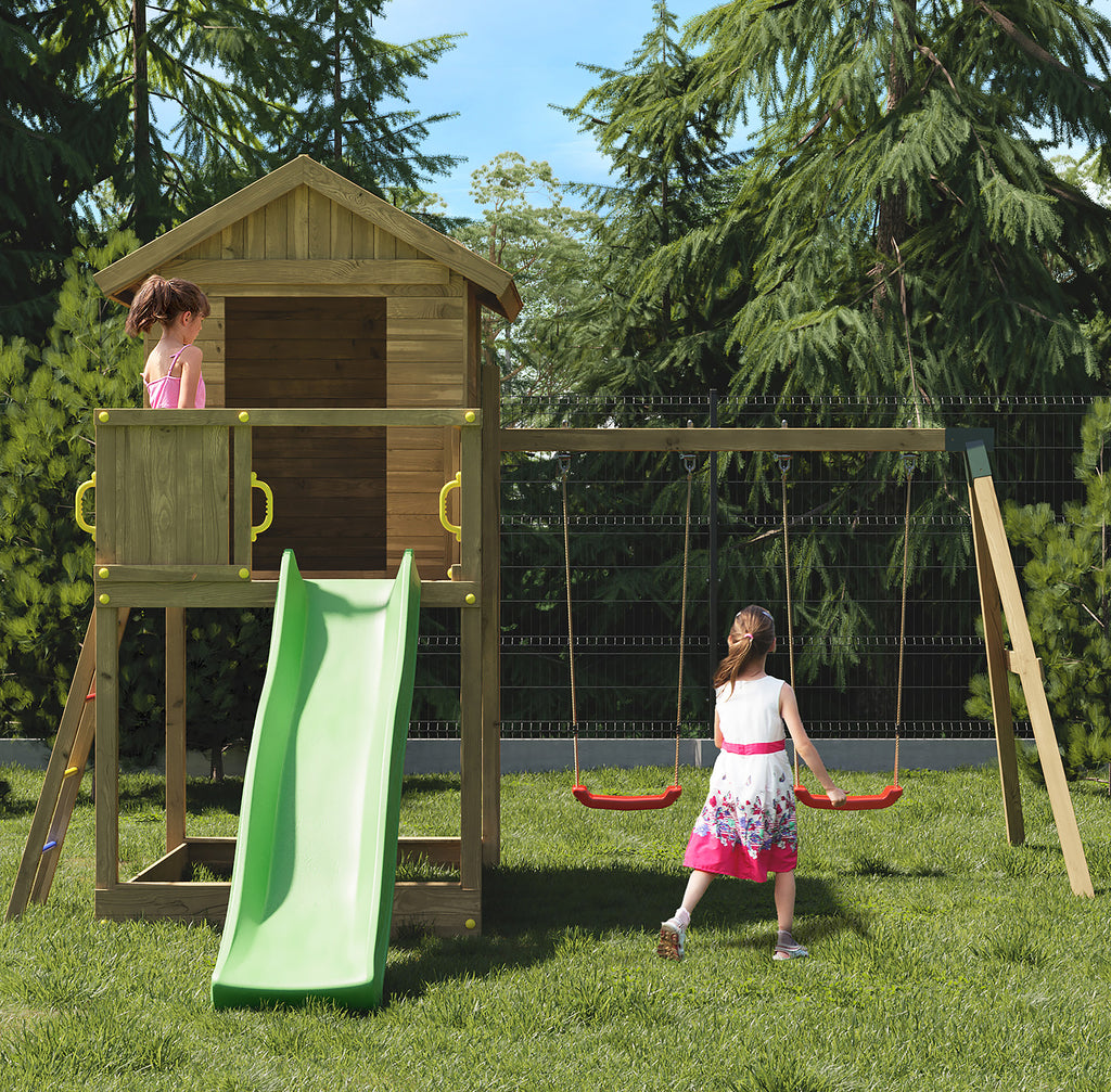 Shire Galaxy climbing frame – alternative view