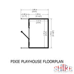 Shire Pixie playhouse 6x4 – floor plan