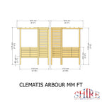 Shire Clematis Corner arbour – alternative view