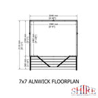 Shire Alnwick summerhouse 7x7 – alternative view