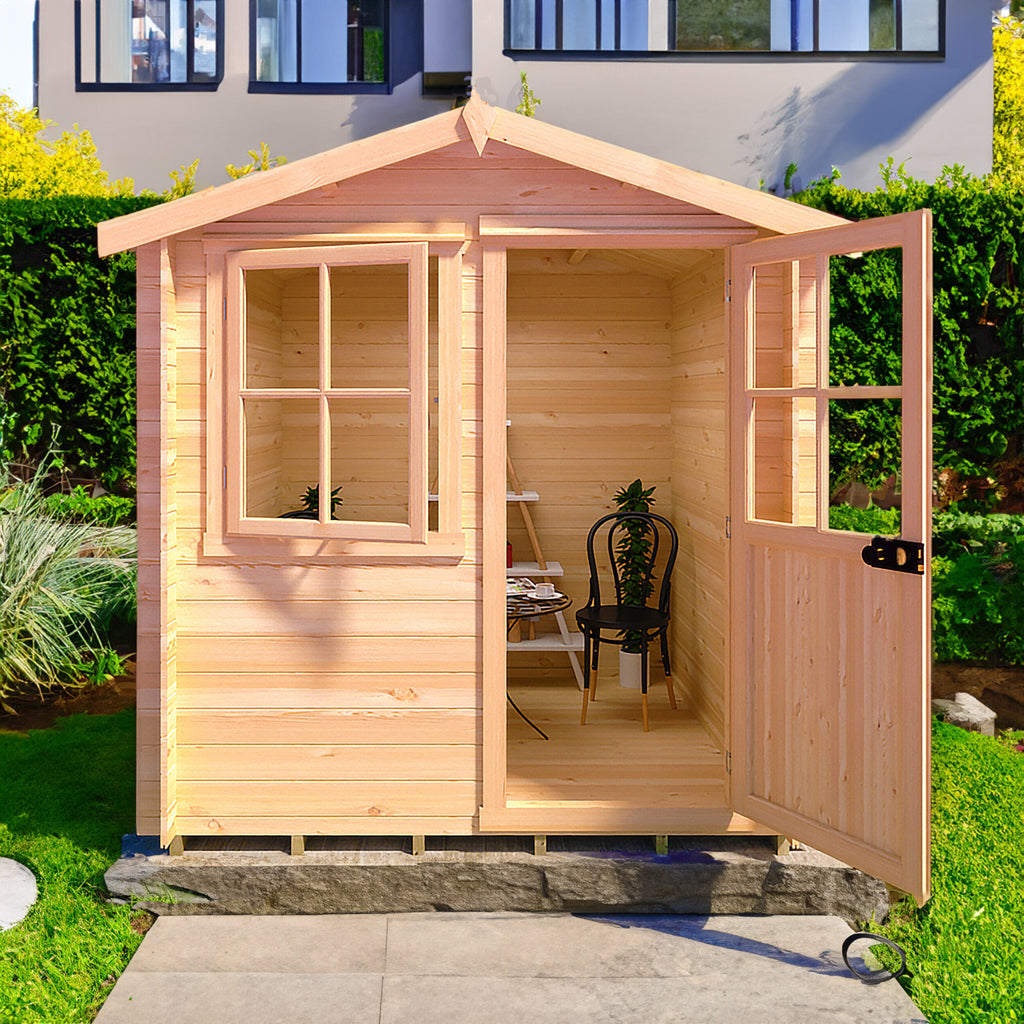 Shire Avesbury 19mm log cabin 7x7 – exterior view
