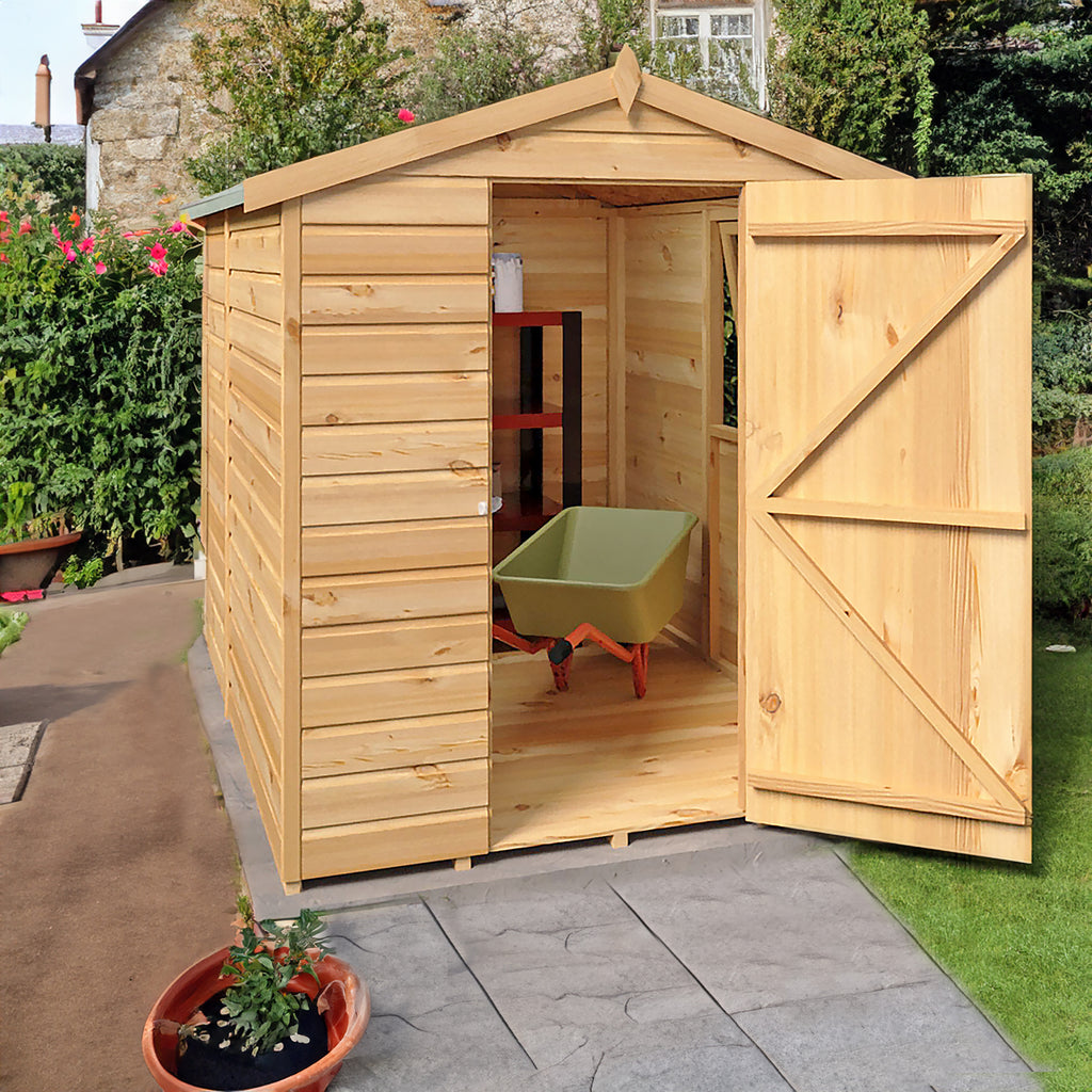 Shire Shiplap Apex Shed 7ft x 5ft – view