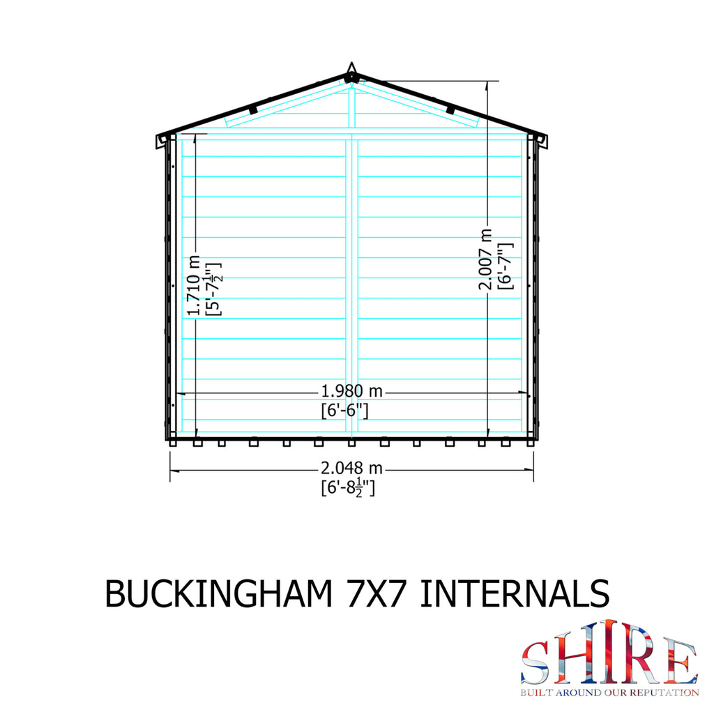 Shire Buckingham summerhouse 7x7 – alternative view