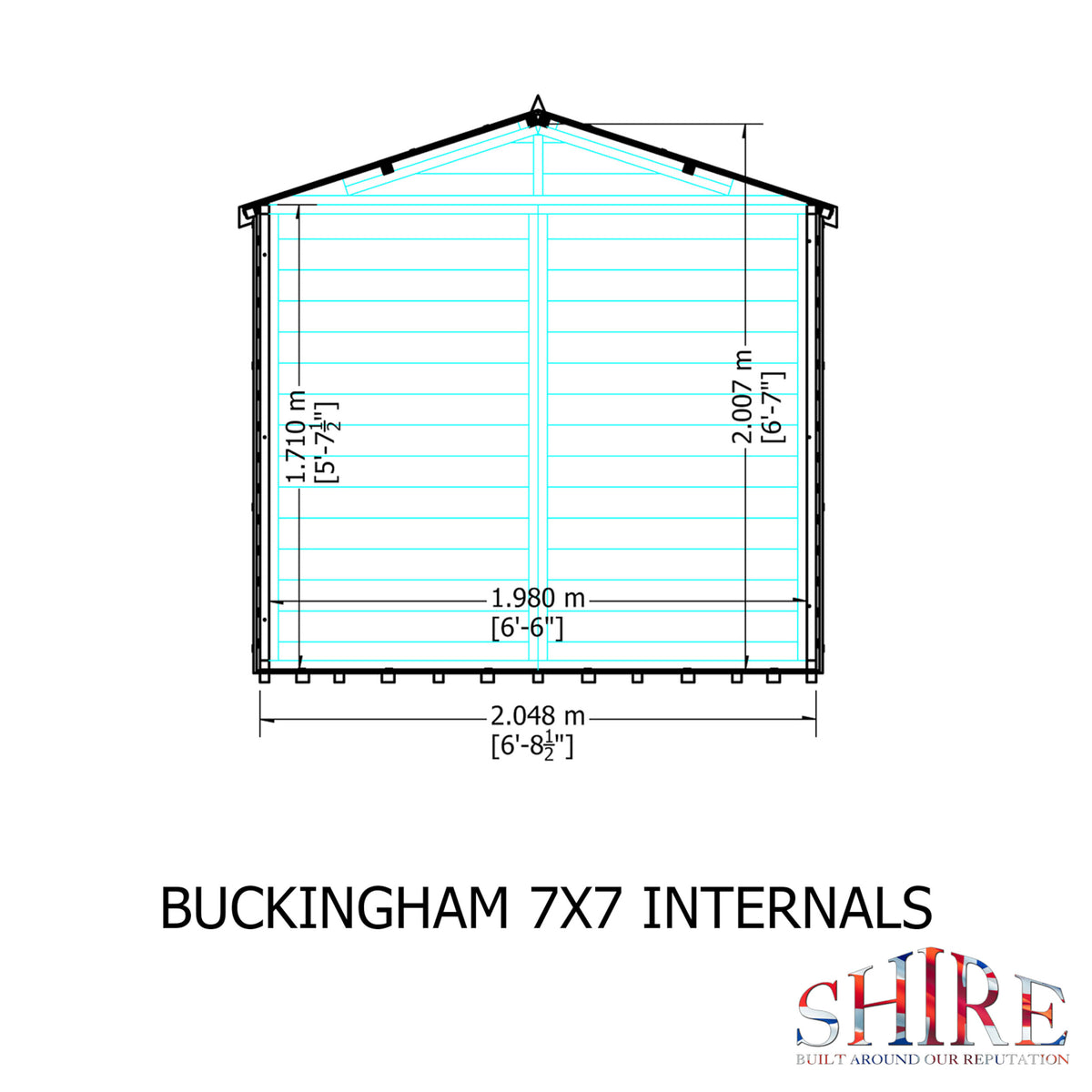 Shire Buckingham summerhouse 7x7 – alternative view