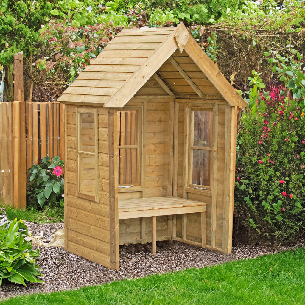 Shire Almarie arbour – front view