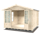 Shire Barnsdale 19mm log cabin 10x10 – exterior view