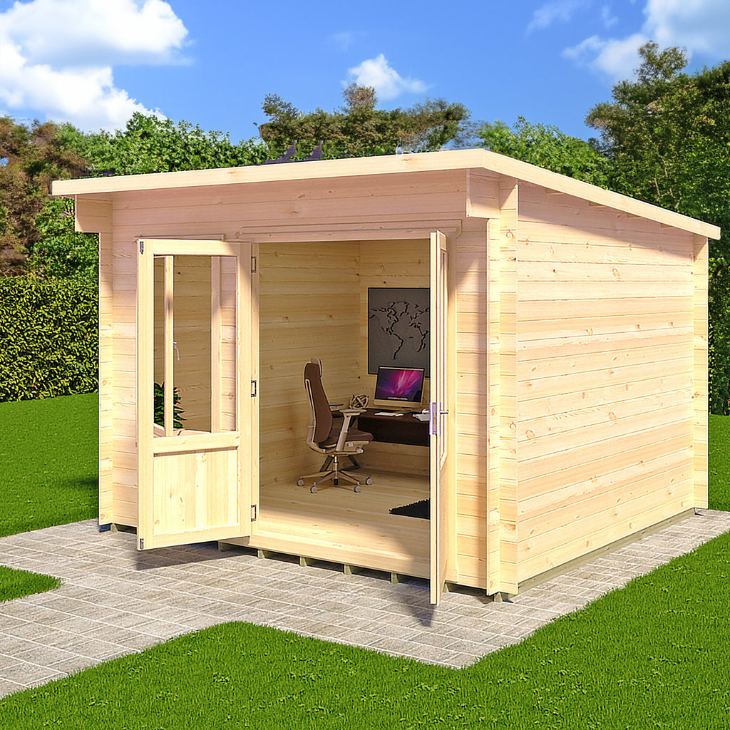 Shire Edgefield 19mm log cabin 11x10 – exterior view