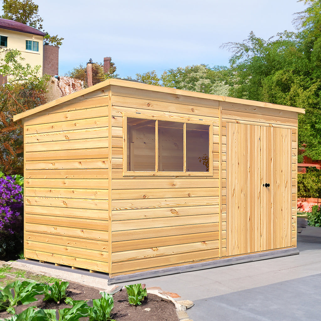 Shire Ranger Shiplap Workshop 12ft x 6ft – front view