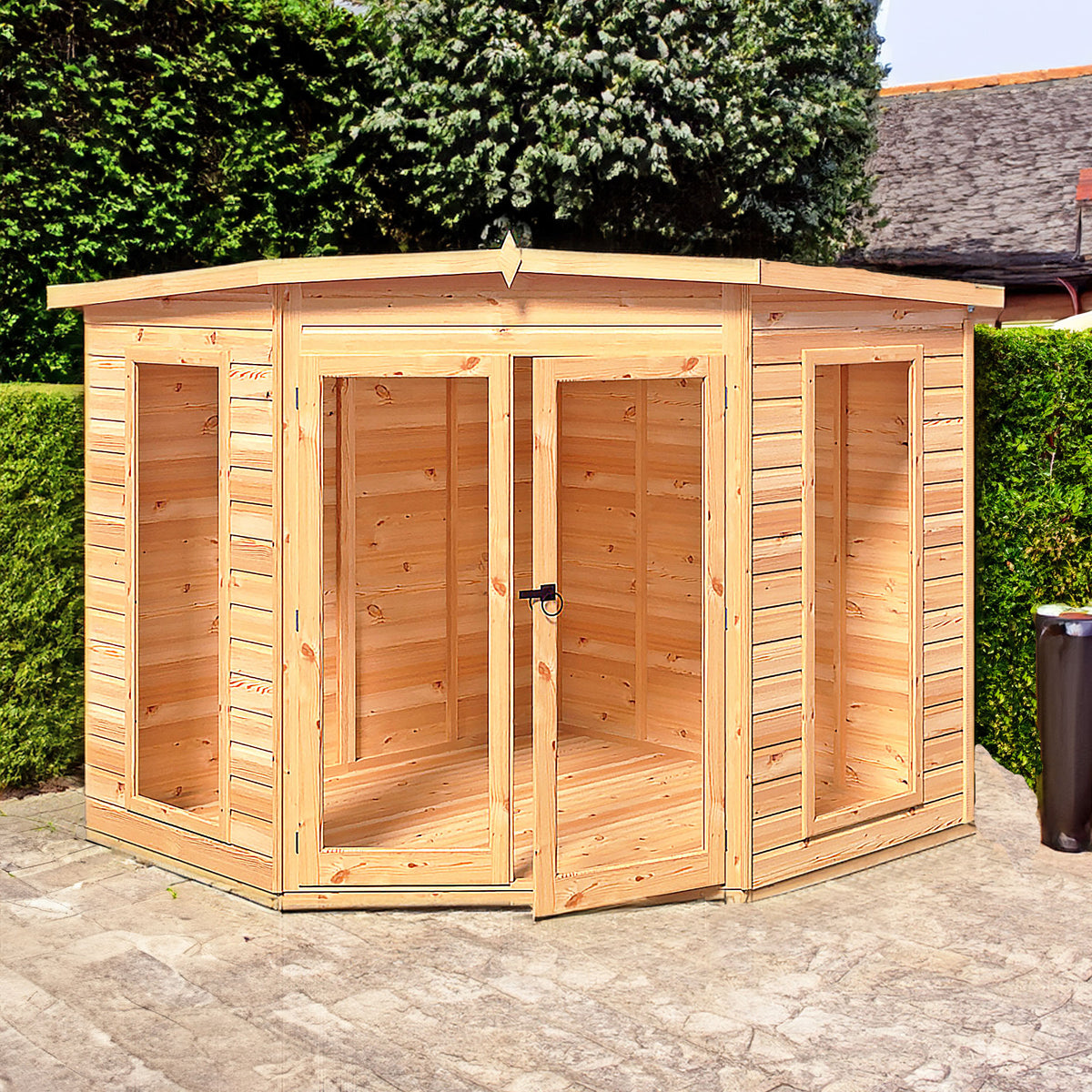Shire Barclay corner summerhouse 7x7 – alternative view