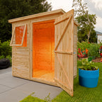 Shire Shiplap Pent Shed 6ft x 4ft – front view