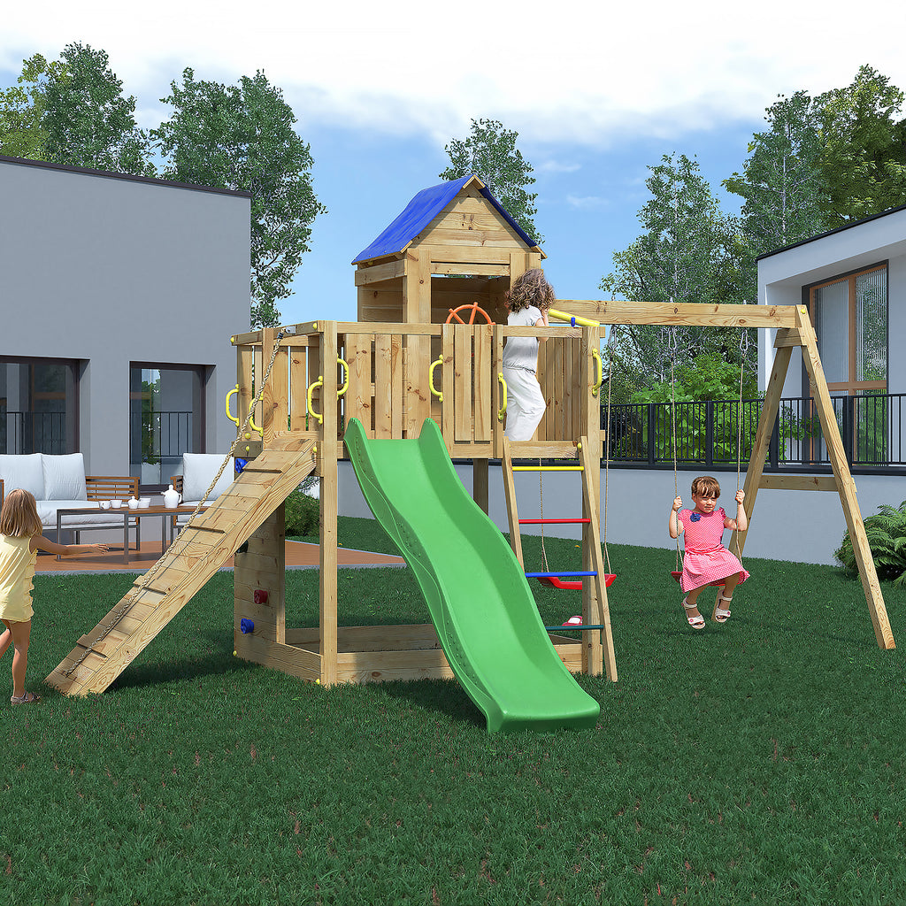 Shire Treehouse climbing frame – alternative view