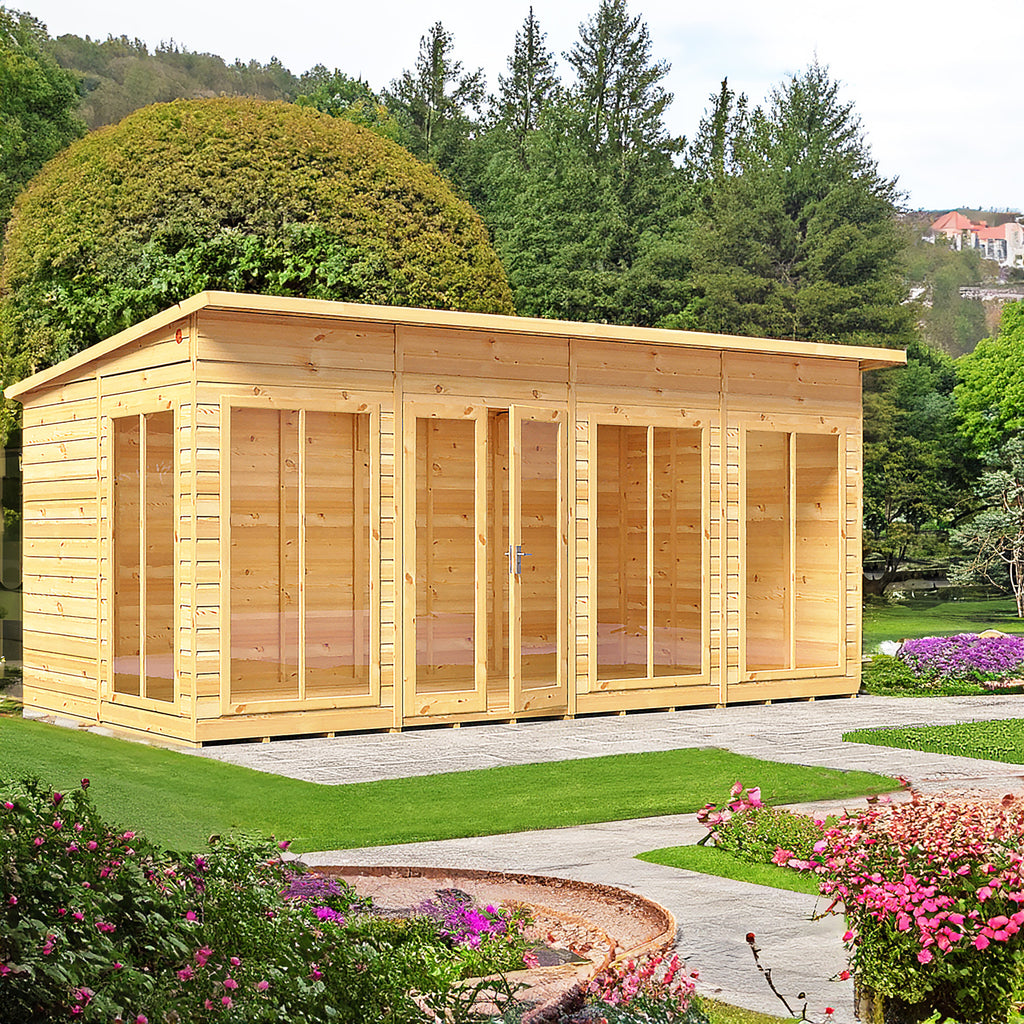 Shire Lela summerhouse 16x8 – front view
