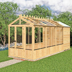 Shire Holkham Greenhouse and Shed Combi 6ft x 16ft – view