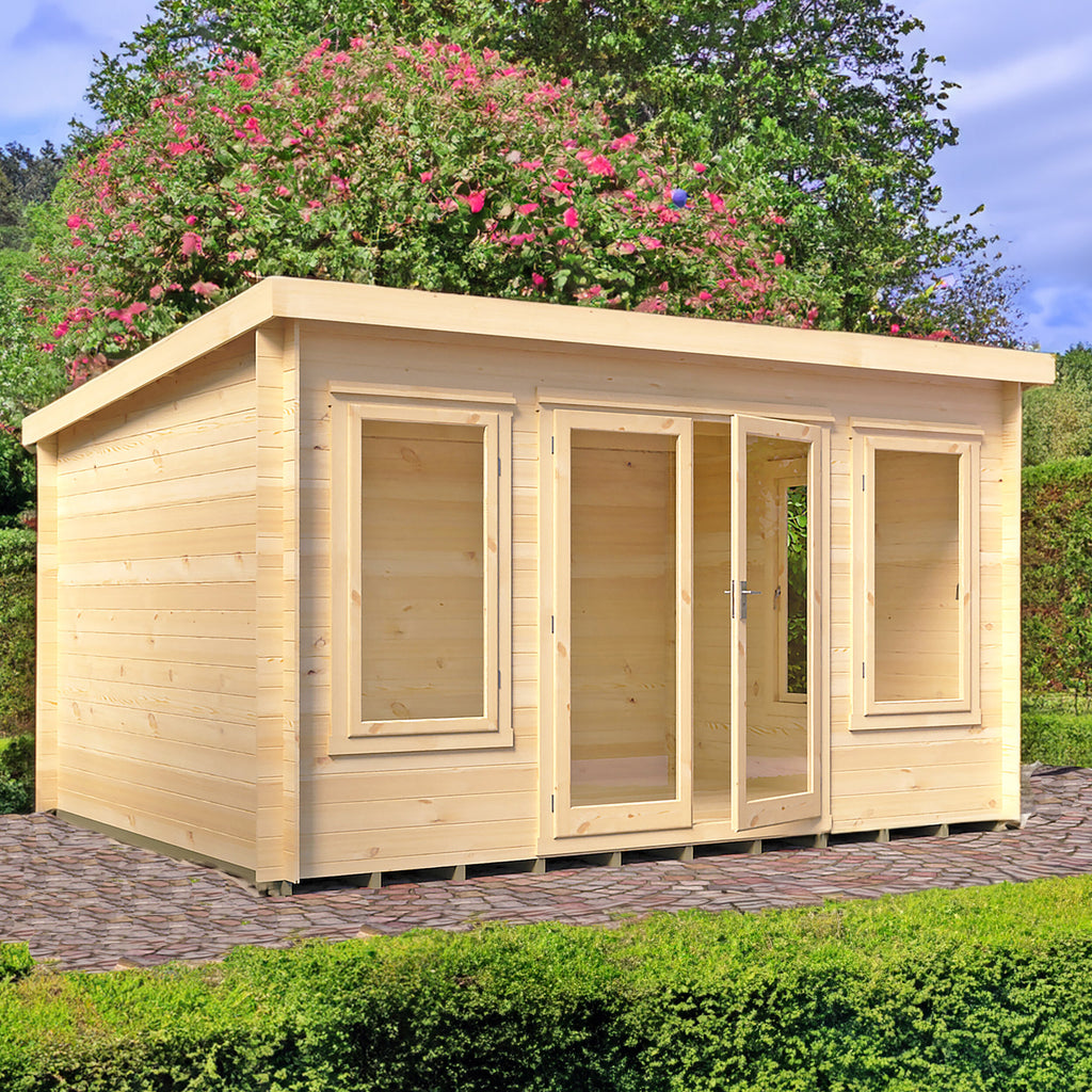 Shire Emneth 19mm log cabin 10x13 – exterior view