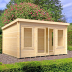 Shire Emneth 19mm log cabin 10x13 – exterior view