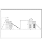 Shire Treehouse climbing frame – dimensions
