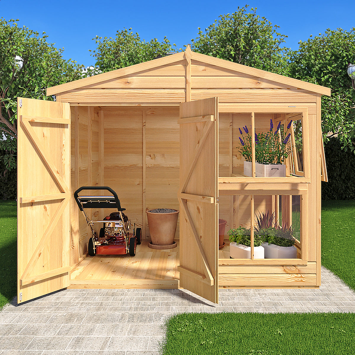 Shire Sun Hut Potting Shed 8ft x 6ft – view