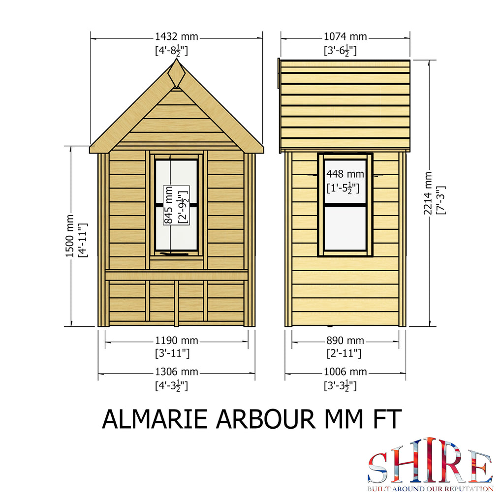 Shire Almarie arbour – alternative view