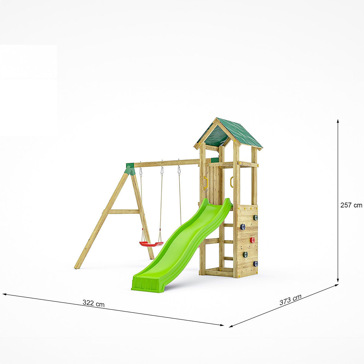 Shire Charly climbing frame – alternative view