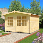 Shire Hale 28mm log cabin 12x12 – exterior view